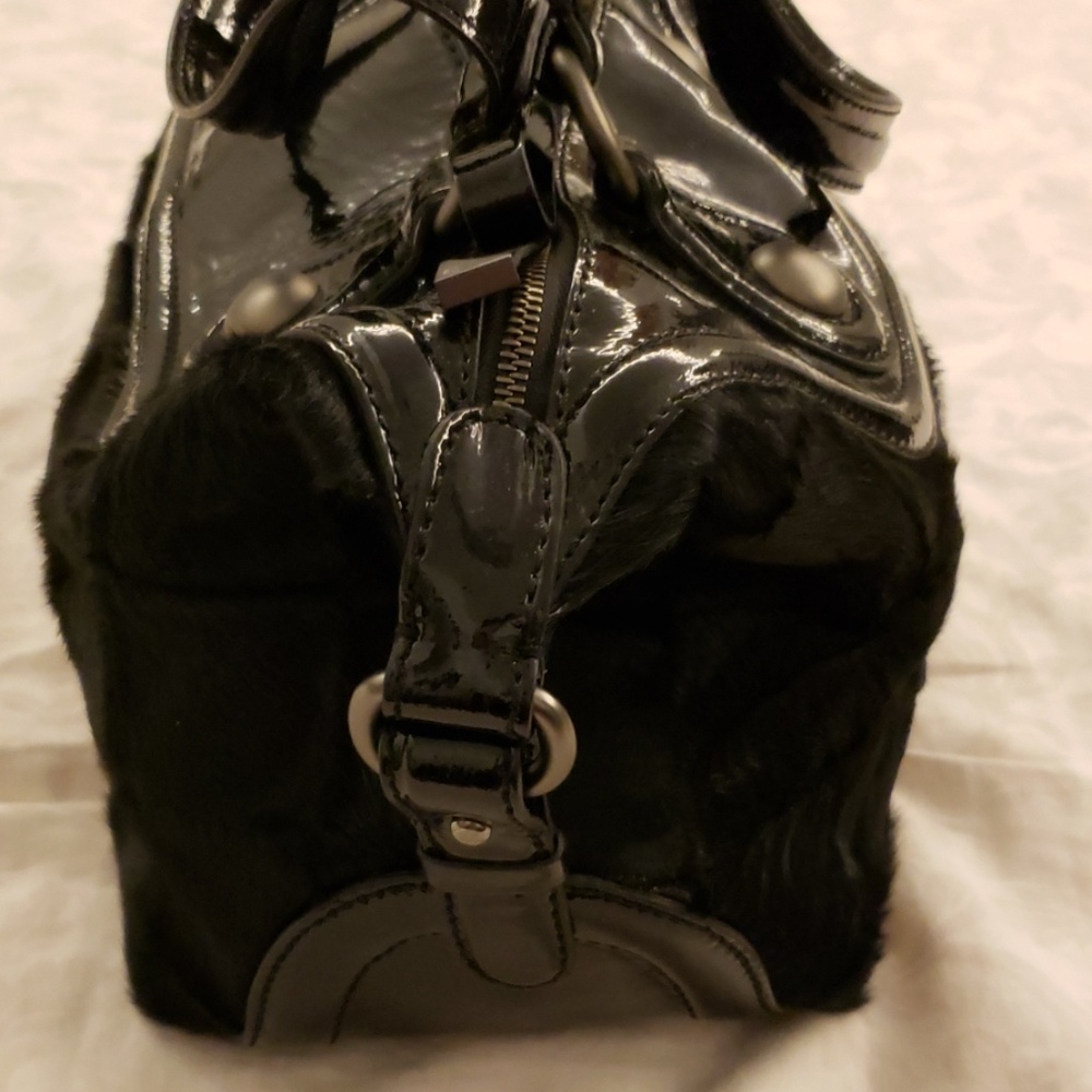 New! FrancescoBiasia Patent Leather Satchel Bag - Picture 6 of 8